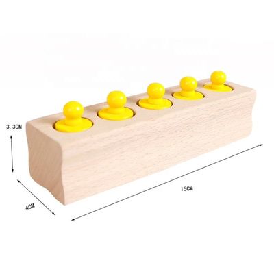 3cm Duyusal Silindir Soketi Montessori Knobbed Silindir Blokları Okul Öncesi