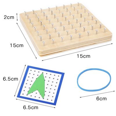 Kravat Çivi 16.5cm Ahşap Eğitici Oyuncaklar Montessori Öğretim Yardımı