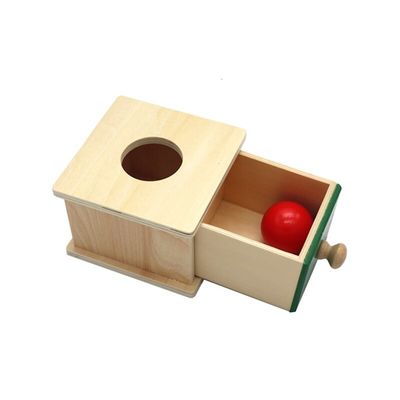 12cm Duyusal Ahşap Montessori Bebek Oyuncakları Montessori Çekmece Kutusu Renkli Kayın Ağacı