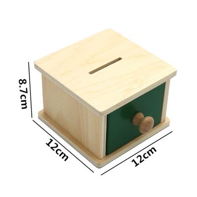 12cm Duyusal Ahşap Montessori Bebek Oyuncakları Montessori Çekmece Kutusu Renkli Kayın Ağacı