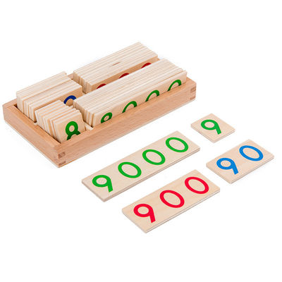 3,5 cm Ahşap Sayılar Bulmaca Bebekler İçin Sayma Kartı Matematik Öğretim Yardımcıları