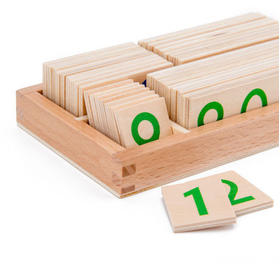 3,5 cm Ahşap Sayılar Bulmaca Bebekler İçin Sayma Kartı Matematik Öğretim Yardımcıları