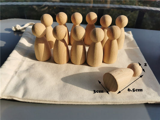 Pegdoll Ahşap Gökkuşağı İstifleyici Ahşap Memory Stick Oyunu Sırala