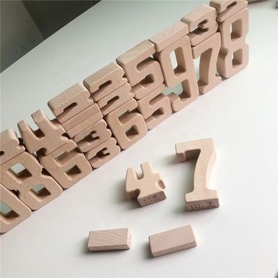 Eğitim Ahşap Alfabe ve Sayı Blokları Matematik Dijital Oyuncaklar ISO9001