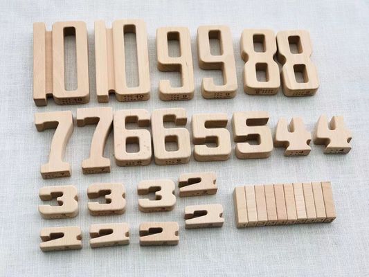 Eğitim Ahşap Alfabe ve Sayı Blokları Matematik Dijital Oyuncaklar ISO9001