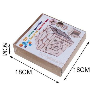 INS İskandinav Ahşap Blok Bulmaca Oyuncaklar 3d Ahşap Yapboz Kutusu Mekanik