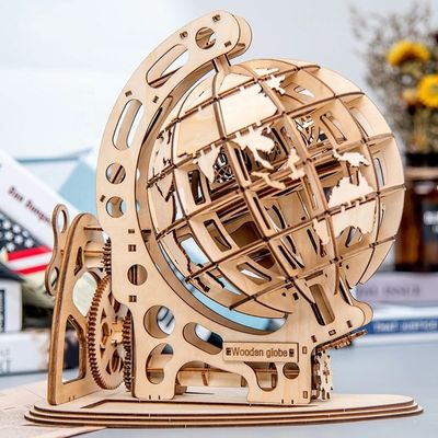 3D Sürekli Ahşap Blok Bulmaca Oyuncaklar Ahşap Mekanik Model