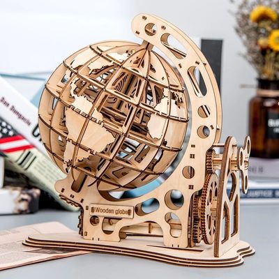 3D Sürekli Ahşap Blok Bulmaca Oyuncaklar Ahşap Mekanik Model