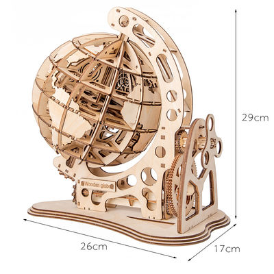 3D Sürekli Ahşap Blok Bulmaca Oyuncaklar Ahşap Mekanik Model