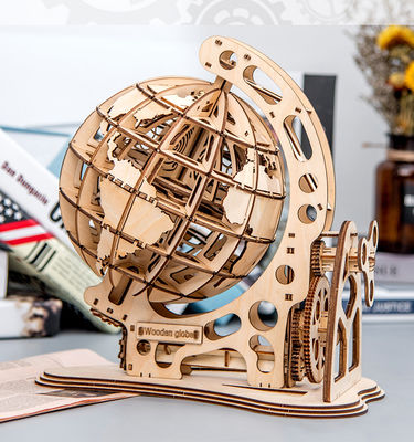 3D Sürekli Ahşap Blok Bulmaca Oyuncaklar Ahşap Mekanik Model