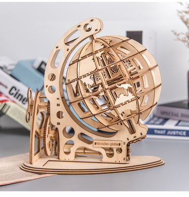 3D Sürekli Ahşap Blok Bulmaca Oyuncaklar Ahşap Mekanik Model
