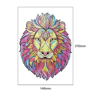 53g Aslan Bebek Yapı Taşları Ahşap İstifleme Yapboz Hayvan İnteraktif Oyunlar