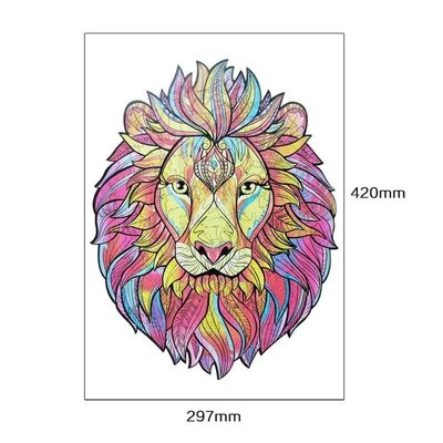 53g Aslan Bebek Yapı Taşları Ahşap İstifleme Yapboz Hayvan İnteraktif Oyunlar