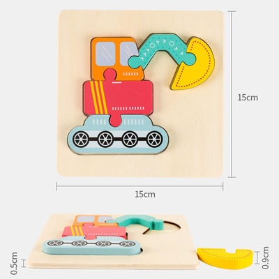 Bebek 0.9cm Denge Ormanı Ahşap Blok Bulmaca Oyuncaklar Ahşap Hayvan Yapboz Bulmacaları