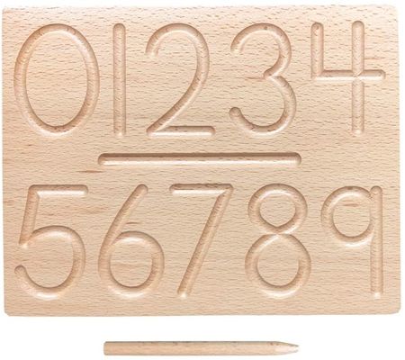 Alfabe Kurulu 29cm Ahşap Matematik Oyuncak Sayma Öğretim Dili
