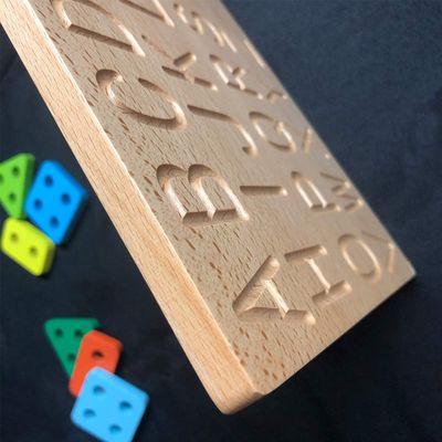 Alfabe Kurulu 29cm Ahşap Matematik Oyuncak Sayma Öğretim Dili