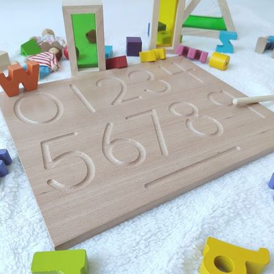 Alfabe Kurulu 29cm Ahşap Matematik Oyuncak Sayma Öğretim Dili