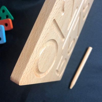 Alfabe Kurulu 29cm Ahşap Matematik Oyuncak Sayma Öğretim Dili