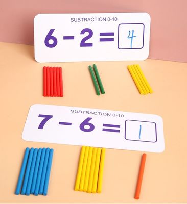 Toksik Olmayan 15cm Montessori Sayma Tahtası Ahşap Çarpma Tahtası