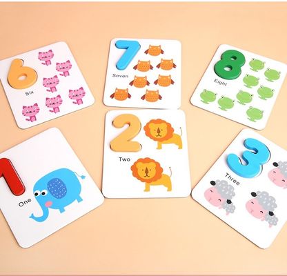 Toksik Olmayan 15cm Montessori Sayma Tahtası Ahşap Çarpma Tahtası