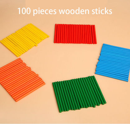 Toksik Olmayan 15cm Montessori Sayma Tahtası Ahşap Çarpma Tahtası