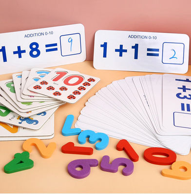 Toksik Olmayan 15cm Montessori Sayma Tahtası Ahşap Çarpma Tahtası