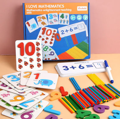 Toksik Olmayan 15cm Montessori Sayma Tahtası Ahşap Çarpma Tahtası