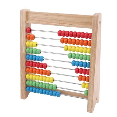 Aritmetik Abaküs Ahşap Matematik Oyuncak Gökkuşağı 7cm Ahşap Sayma Boncukları