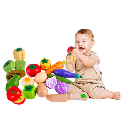 Pişirme Sahne 5.5cm Ahşap Rol Oynama Yiyecek Manyetik Meyve Oyuncakları