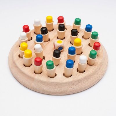 1.6in Ahşap Oyuncaklar Hafızalı Satranç Bloğu 4cm Ahşap Hafızalı Kibrit Çöpü Satranç