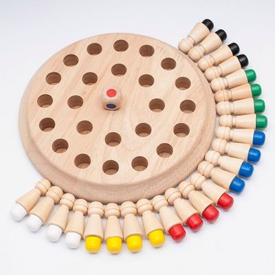 1.6in Ahşap Oyuncaklar Hafızalı Satranç Bloğu 4cm Ahşap Hafızalı Kibrit Çöpü Satranç