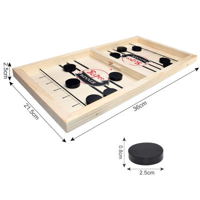 Puck Unisex Ahşap Satranç Taşları 4 Yaş Ahşap Sling Hokey