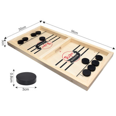 Puck Unisex Ahşap Satranç Taşları 4 Yaş Ahşap Sling Hokey