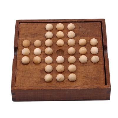 Solitaire 3.1cm Ahşap Satranç Taşları Tahta Seti Pırlanta