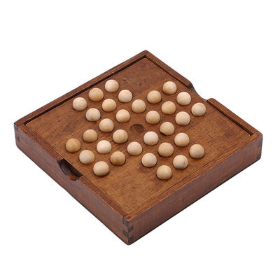 Solitaire 3.1cm Ahşap Satranç Taşları Tahta Seti Pırlanta