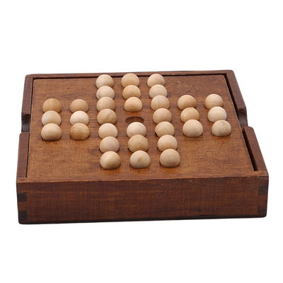 Solitaire 3.1cm Ahşap Satranç Taşları Tahta Seti Pırlanta