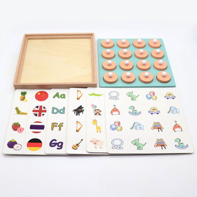 Montessori 3D Unisex Hafıza Maç Bulmaca Oyunu Satranç Oyuncak