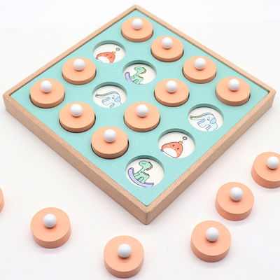 Montessori 3D Unisex Hafıza Maç Bulmaca Oyunu Satranç Oyuncak