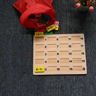 Ihlamur ağacı 120pc Ahşap Domino Blokları Set Rally Building Montessori