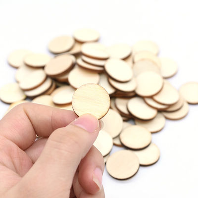 Boş Boyama 10cm Bitmemiş Ahşap El Sanatları Çam Ahşap Diskler