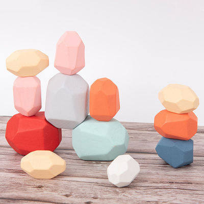 Rocks 190g Bebek Yapı Taşları Ahşap Taş Setleri Montessori
