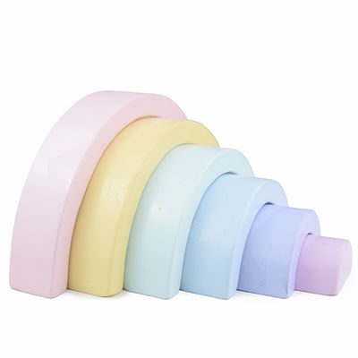 4.5cm Ahşap Bloklar Oyuncaklar Kemerli İstifleme Gökkuşağı Blokları