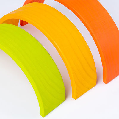 30cm Çam Ahşap Blok Oyuncaklar Gökkuşağı Yapı Taşları Kule Oyuncakları