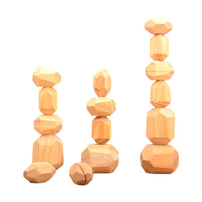 5cm 36pcs Dijital Ahşap Bloklar Oyuncak Bebek Geometrik İstifleme Blokları