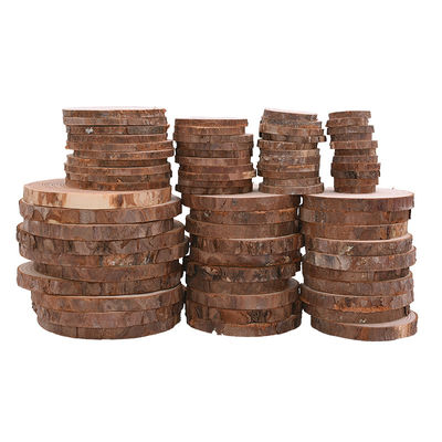 Kabuk Günlüğü 12cm Bitmemiş Ahşap El Sanatları Doğal Ahşap Dilimleri