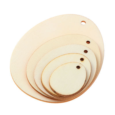 60mm Bitmemiş Ahşap El Sanatları Boş Ahşap Bloklar Asılı Cips