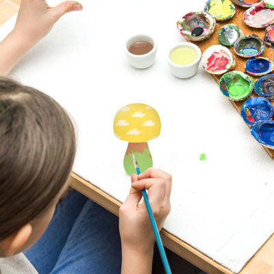 Peg 3cm Doğal Bitmemiş Ahşap Mantar Oyuncakları 2.55 Çocuk Grafiti olarak