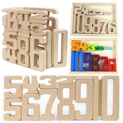 Jenga Oyunları Ahşap Yapı Taşları Oyuncak Numarası Montessori