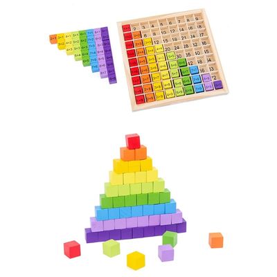 Montessori 0.59in 99 Numara Ahşap Matematik Oyuncak Masa Abaküs Sayma Oyuncak