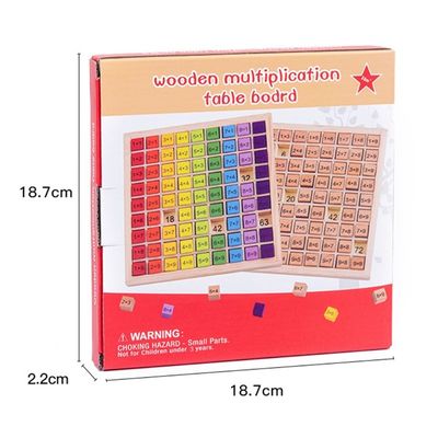Montessori 0.59in 99 Numara Ahşap Matematik Oyuncak Masa Abaküs Sayma Oyuncak
